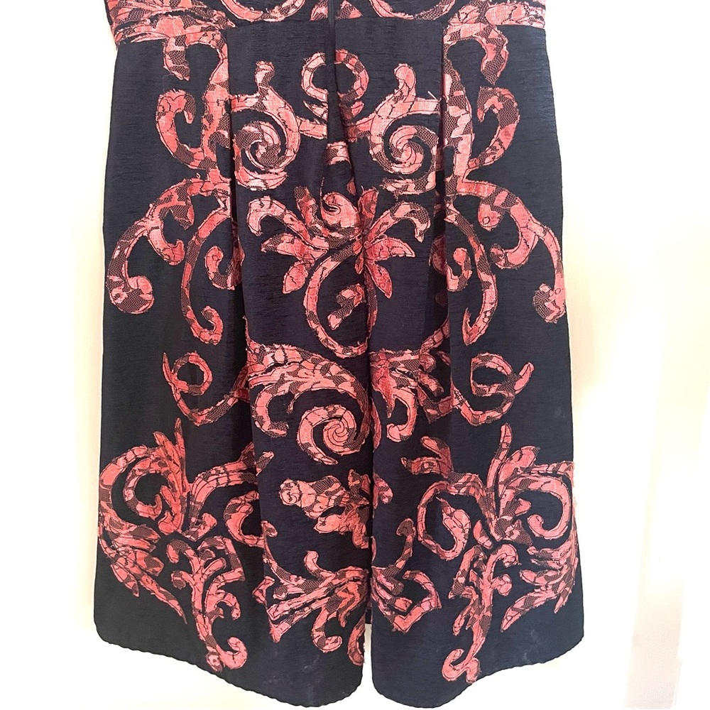Anthropologie Yoana Baraschi Mirissa Mini Dress In Black and Copper Size 2 EUC - Picture 12 of 12